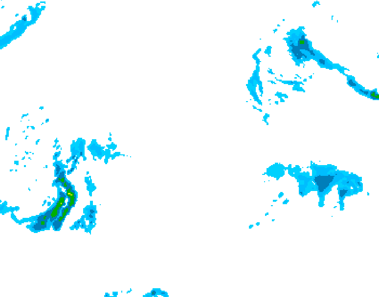 GDPS precipitation 234 hour forecast chart for Canada based on 2025/12/19 0000Z data