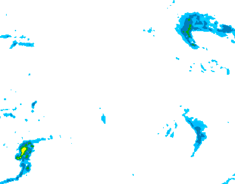 GDPS precipitation 108 hour forecast chart for Canada based on 2025/12/19 1200Z data