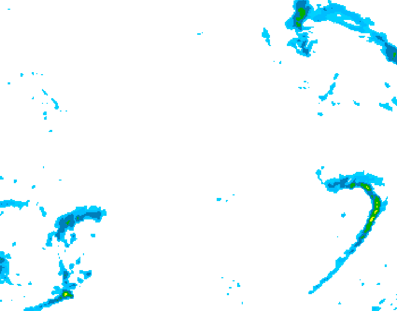 GDPS precipitation 120 hour forecast chart for Canada based on 2025/12/19 1200Z data