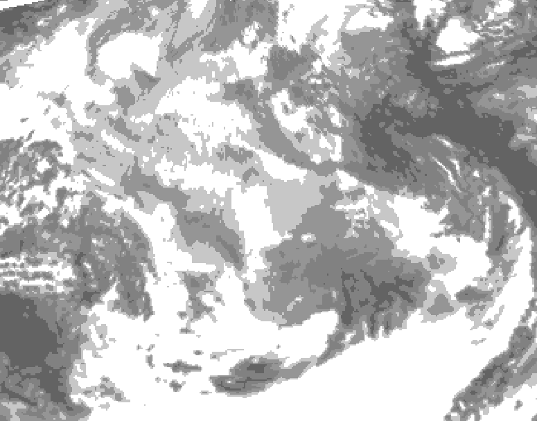 GDPS total cloud 048 hour forecast chart for Canada based on 2025/12/19 0000Z data