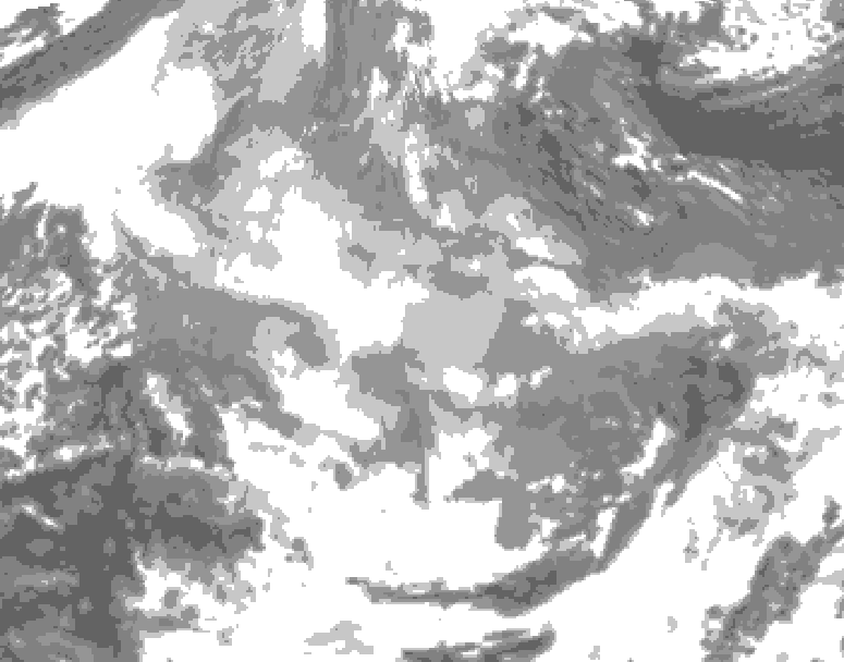 GDPS total cloud 060 hour forecast chart for Canada based on 2025/12/19 0000Z data