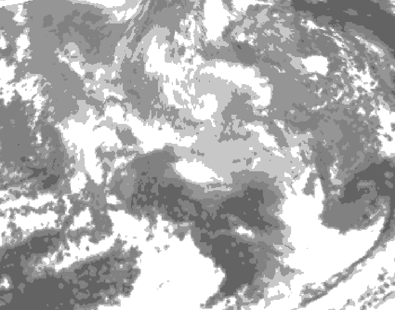GDPS total cloud 144 hour forecast chart for Canada based on 2025/12/19 0000Z data