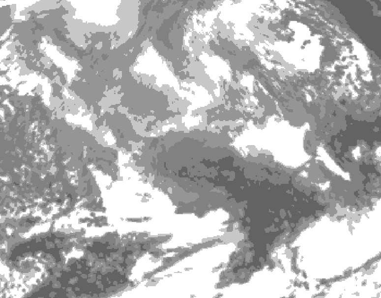 GDPS total cloud 162 hour forecast chart for Canada based on 2025/12/19 0000Z data