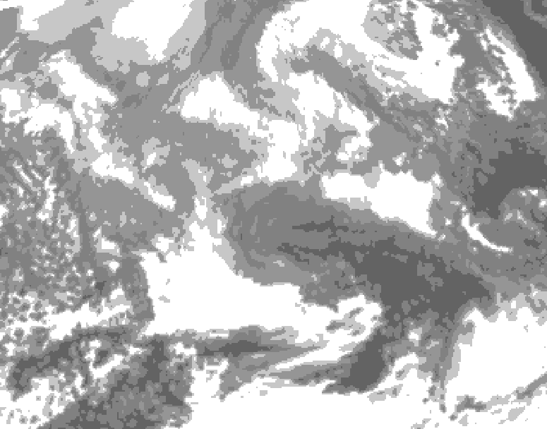 GDPS total cloud 168 hour forecast chart for Canada based on 2025/12/19 0000Z data