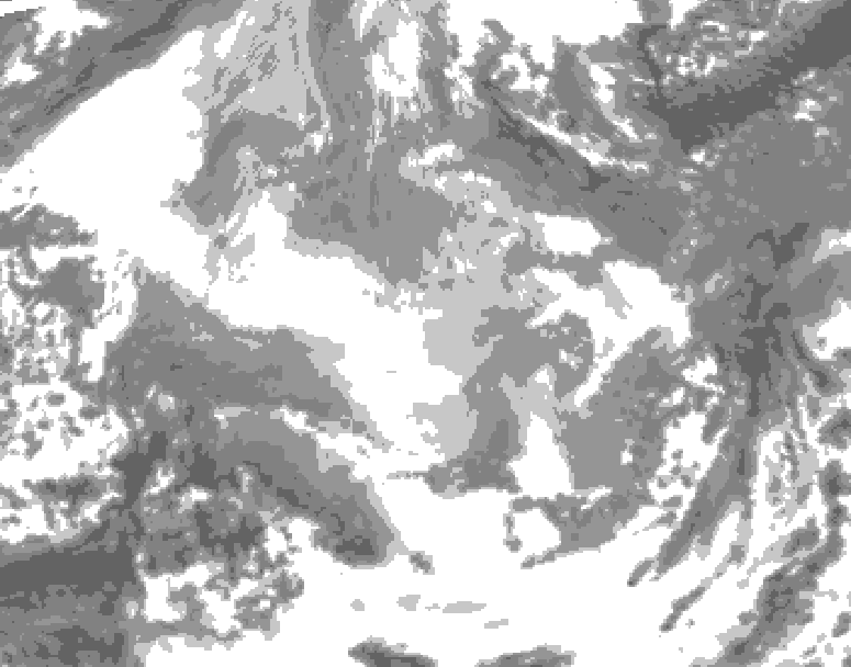 GDPS total cloud 060 hour forecast chart for Canada based on 2025/12/19 1200Z data
