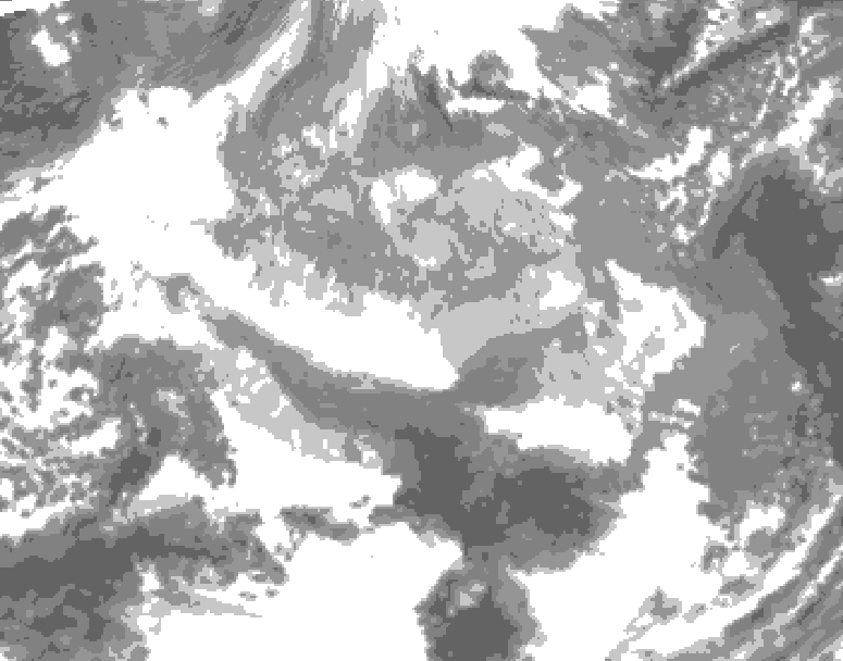 GDPS total cloud 084 hour forecast chart for Canada based on 2025/12/19 1200Z data