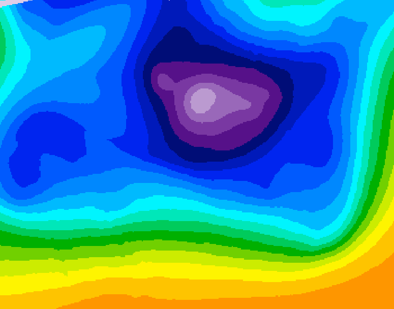 GDPS 500 millibar geopotential height 060 hour forecast chart for Canada based on 2025/12/20 0000Z data