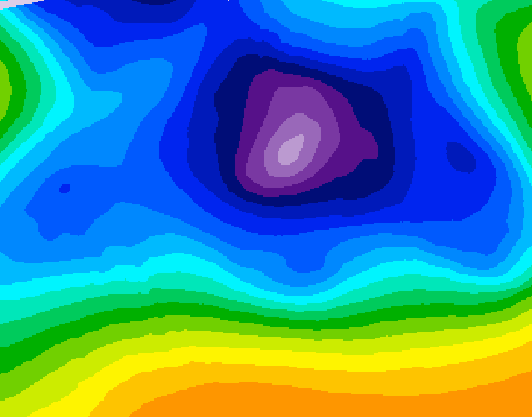 GDPS 500 millibar geopotential height 084 hour forecast chart for Canada based on 2025/12/20 0000Z data