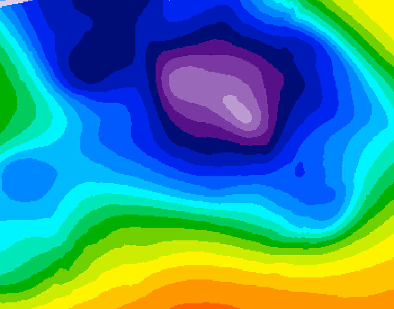 GDPS 500 millibar geopotential height 108 hour forecast chart for Canada based on 2025/12/20 0000Z data