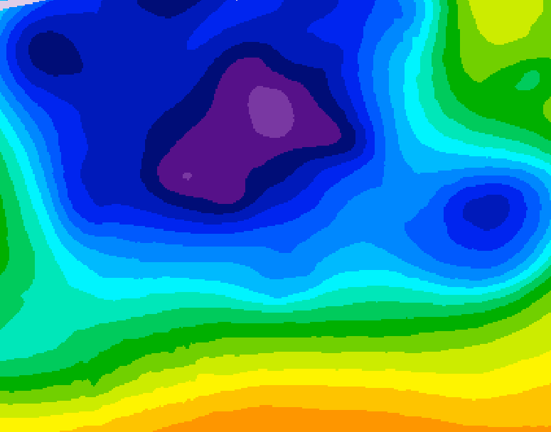 GDPS 500 millibar geopotential height 144 hour forecast chart for Canada based on 2025/12/20 0000Z data