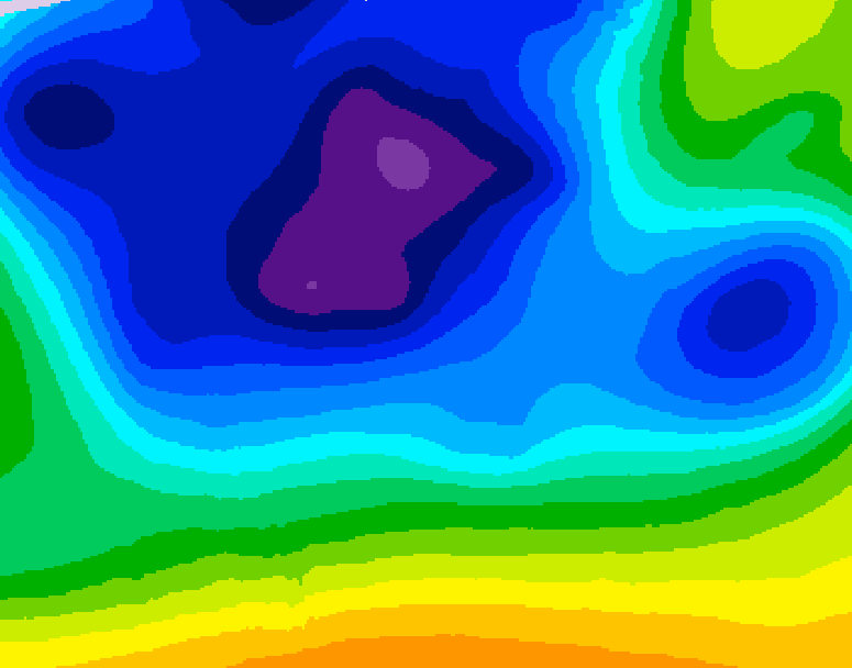 GDPS 500 millibar geopotential height 150 hour forecast chart for Canada based on 2025/12/20 0000Z data