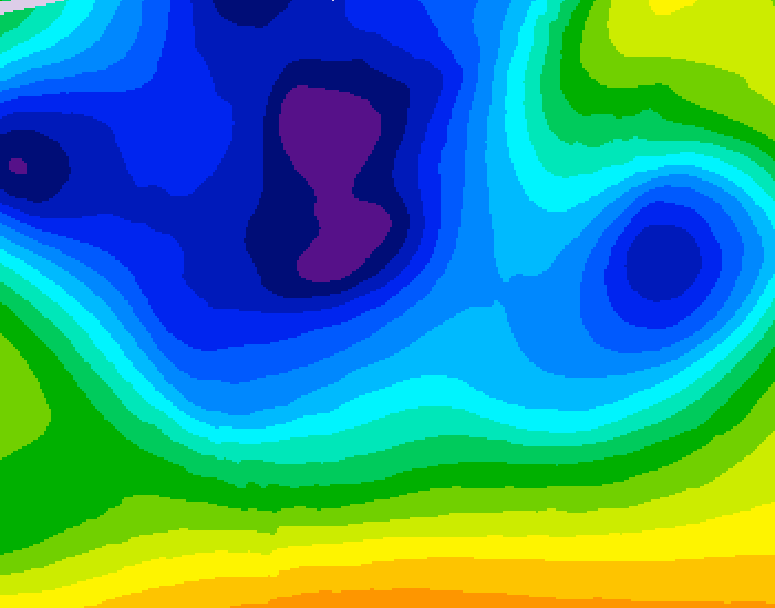 GDPS 500 millibar geopotential height 162 hour forecast chart for Canada based on 2025/12/20 0000Z data