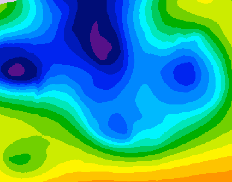 GDPS 500 millibar geopotential height 186 hour forecast chart for Canada based on 2025/12/20 0000Z data
