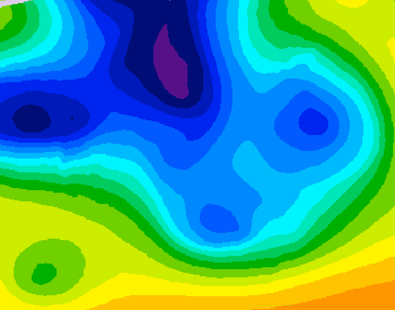 GDPS 500 millibar geopotential height 192 hour forecast chart for Canada based on 2025/12/20 0000Z data