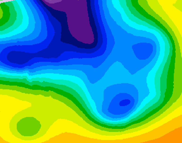 GDPS 500 millibar geopotential height 204 hour forecast chart for Canada based on 2025/12/20 0000Z data