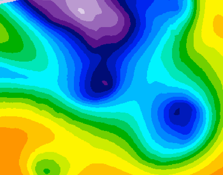 GDPS 500 millibar geopotential height 234 hour forecast chart for Canada based on 2025/12/20 0000Z data