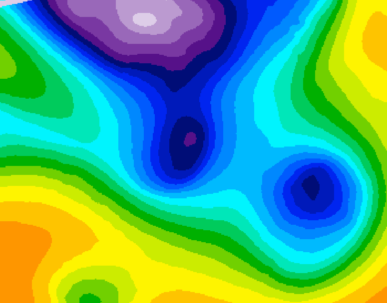 GDPS 500 millibar geopotential height 240 hour forecast chart for Canada based on 2025/12/20 0000Z data
