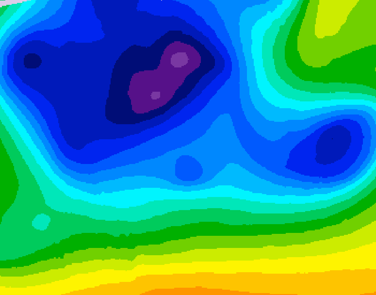 GDPS 500 millibar geopotential height 144 hour forecast chart for Canada based on 2025/12/20 1200Z data