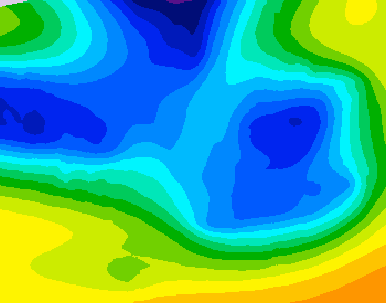 GDPS 500 millibar geopotential height 192 hour forecast chart for Canada based on 2025/12/20 1200Z data