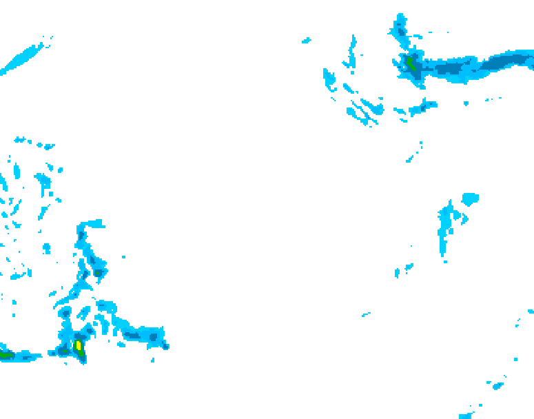 GDPS precipitation 042 hour forecast chart for Canada based on 2025/12/20 0000Z data