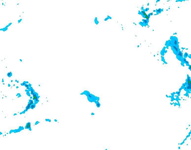 GDPS precipitation 072 hour forecast chart for Canada based on 2025/12/20 0000Z data
