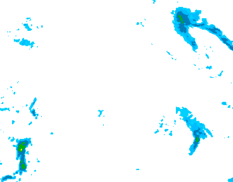 GDPS precipitation 096 hour forecast chart for Canada based on 2025/12/20 0000Z data