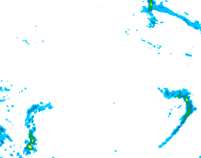 GDPS precipitation 108 hour forecast chart for Canada based on 2025/12/20 0000Z data