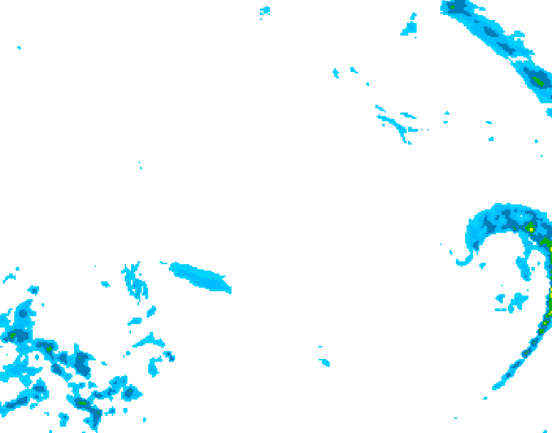 GDPS precipitation 120 hour forecast chart for Canada based on 2025/12/20 0000Z data