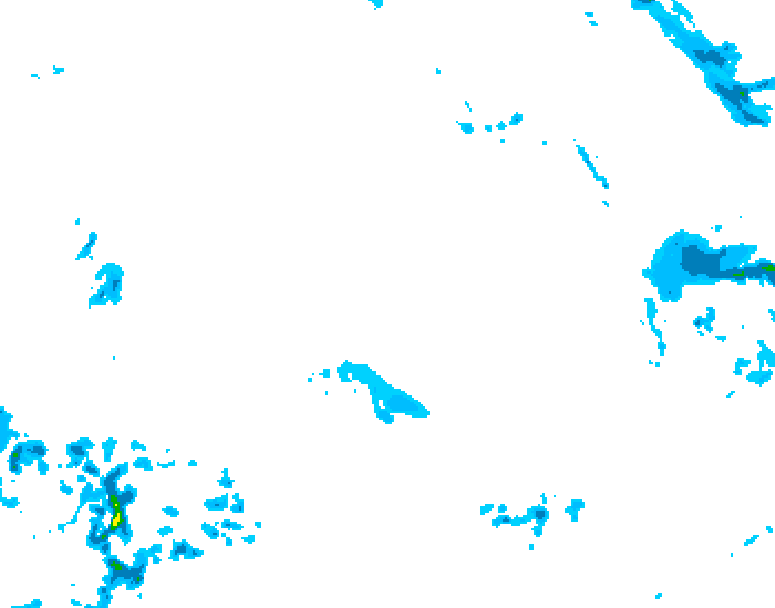 GDPS precipitation 132 hour forecast chart for Canada based on 2025/12/20 0000Z data