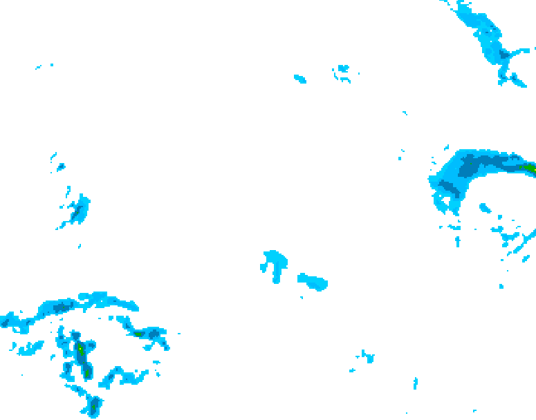 GDPS precipitation 138 hour forecast chart for Canada based on 2025/12/20 0000Z data