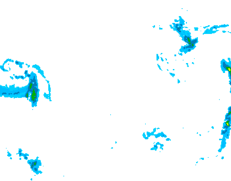 GDPS precipitation 180 hour forecast chart for Canada based on 2025/12/20 0000Z data