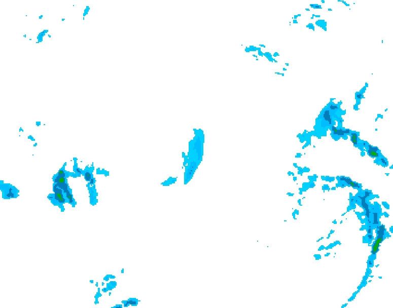 GDPS precipitation 228 hour forecast chart for Canada based on 2025/12/20 0000Z data