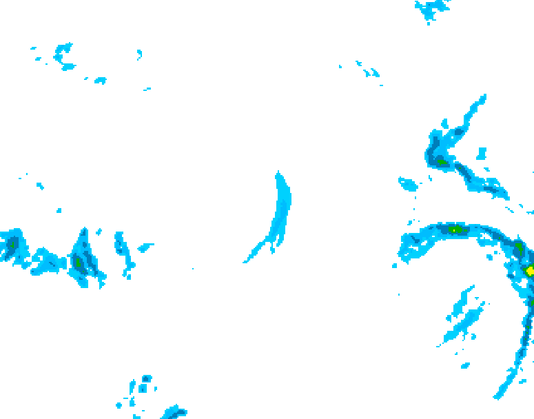GDPS precipitation 234 hour forecast chart for Canada based on 2025/12/20 0000Z data