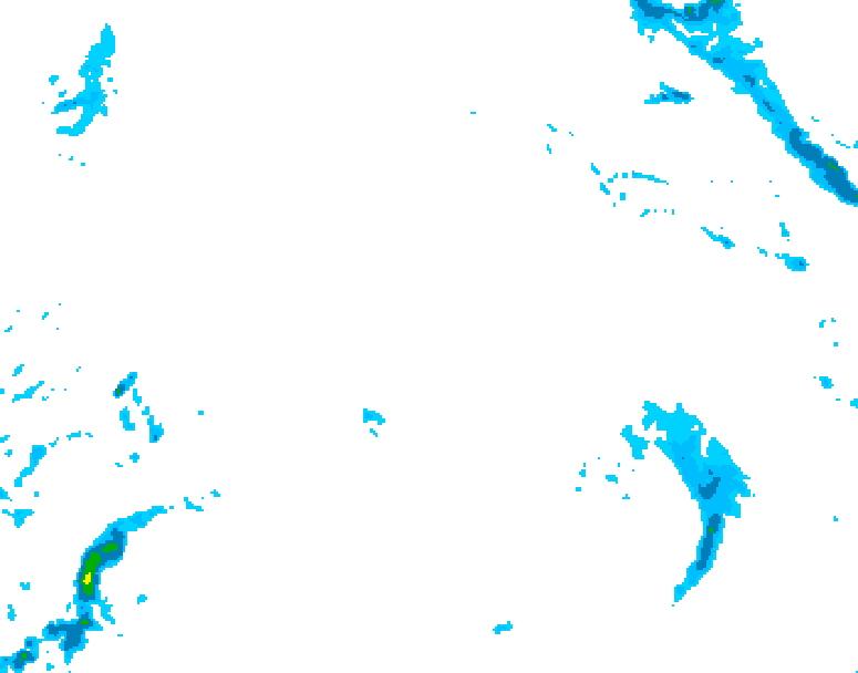 GDPS precipitation 084 hour forecast chart for Canada based on 2025/12/20 1200Z data
