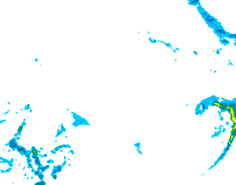 GDPS precipitation 108 hour forecast chart for Canada based on 2025/12/20 1200Z data