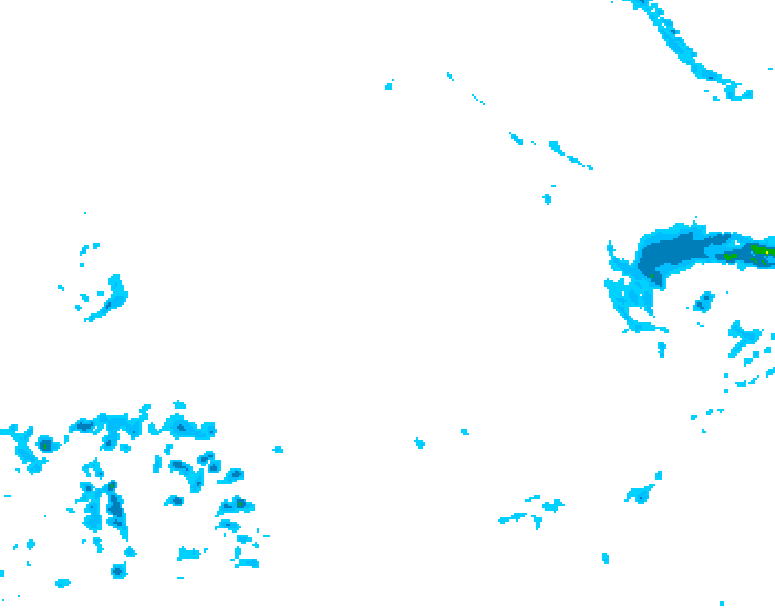 GDPS precipitation 132 hour forecast chart for Canada based on 2025/12/20 1200Z data