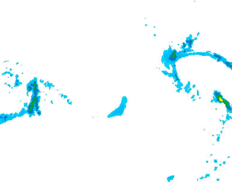 GDPS precipitation 222 hour forecast chart for Canada based on 2025/12/20 1200Z data