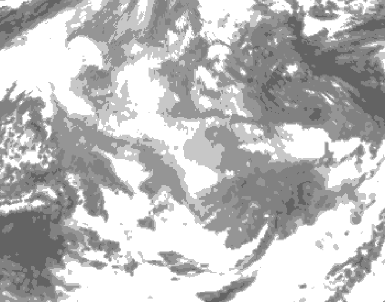 GDPS total cloud 030 hour forecast chart for Canada based on 2025/12/20 0000Z data
