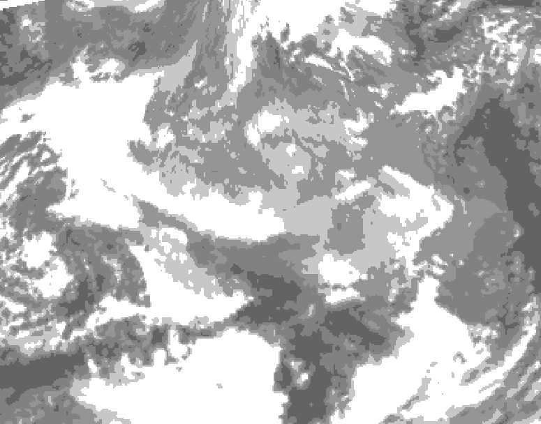 GDPS total cloud 072 hour forecast chart for Canada based on 2025/12/20 0000Z data