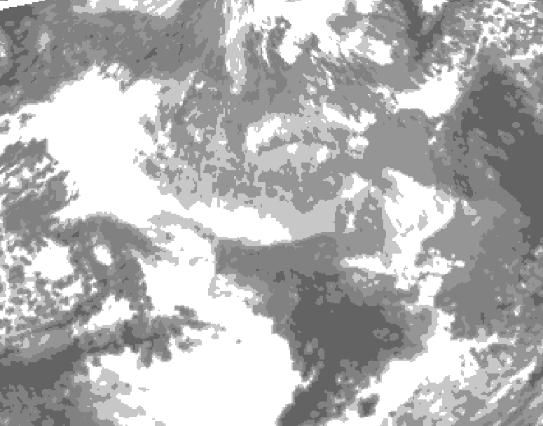 GDPS total cloud 078 hour forecast chart for Canada based on 2025/12/20 0000Z data