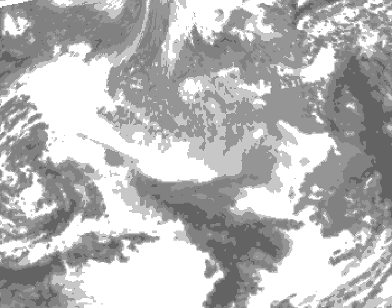GDPS total cloud 060 hour forecast chart for Canada based on 2025/12/20 1200Z data
