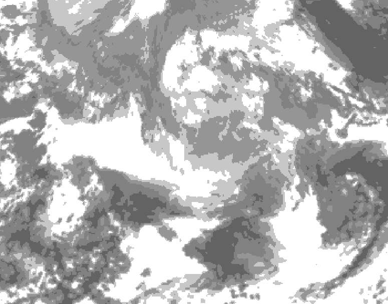 GDPS total cloud 108 hour forecast chart for Canada based on 2025/12/20 1200Z data