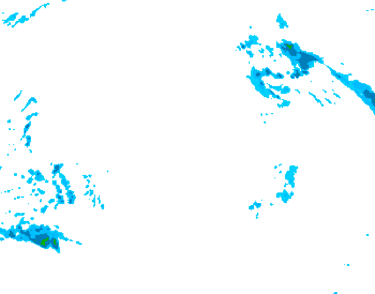 GDPS precipitation 006 hour forecast chart for Canada based on 2025/12/21 0000Z data