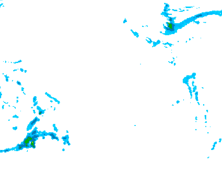 GDPS precipitation 024 hour forecast chart for Canada based on 2025/12/21 0000Z data