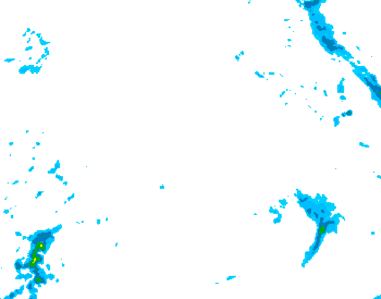 GDPS precipitation 072 hour forecast chart for Canada based on 2025/12/21 0000Z data