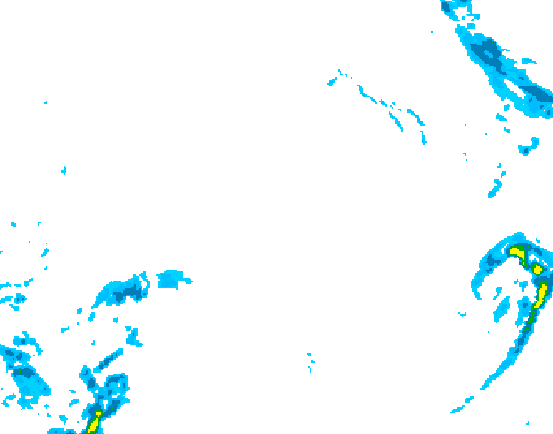 GDPS precipitation 090 hour forecast chart for Canada based on 2025/12/21 0000Z data