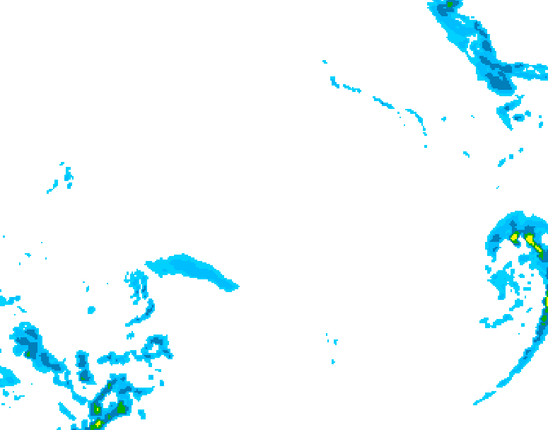 GDPS precipitation 096 hour forecast chart for Canada based on 2025/12/21 0000Z data