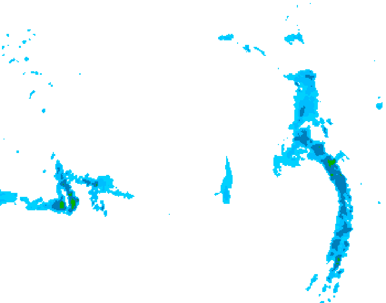 GDPS precipitation 210 hour forecast chart for Canada based on 2025/12/21 0000Z data