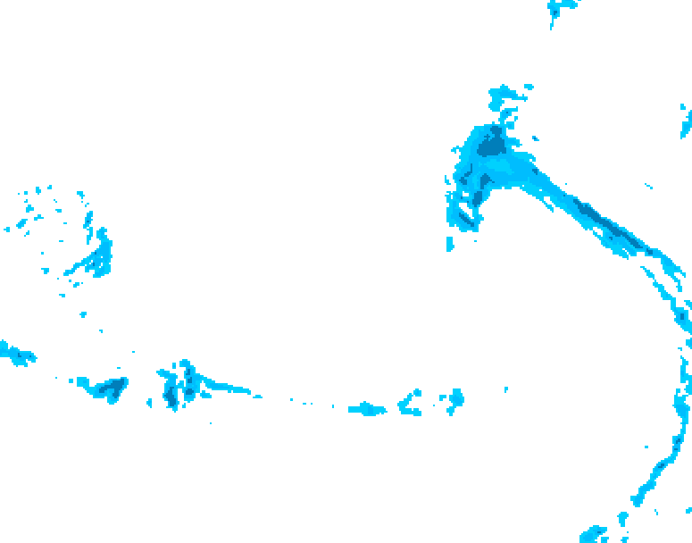 GDPS precipitation 228 hour forecast chart for Canada based on 2025/12/21 0000Z data