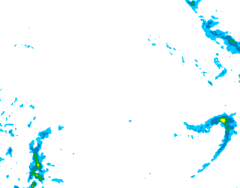 GDPS precipitation 072 hour forecast chart for Canada based on 2025/12/21 1200Z data
